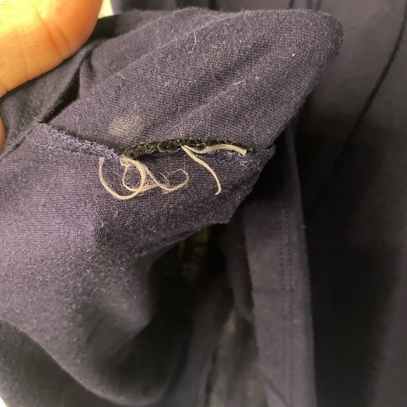 Hobbs Long Sleeve Blue Blouse With Pretty Trim Down the Front Size XS Preppy - Picture 6 of 10